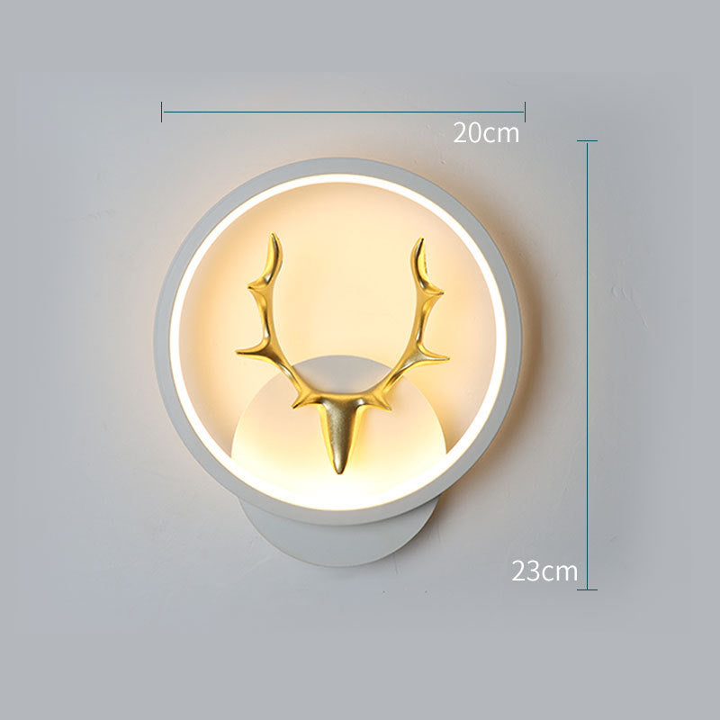 Art Deer Antler Wall Lamp Nordic Remote Control Dimmable Wall Lights My Store