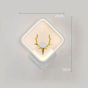 Art Deer Antler Wall Lamp Nordic Remote Control Dimmable Wall Lights My Store