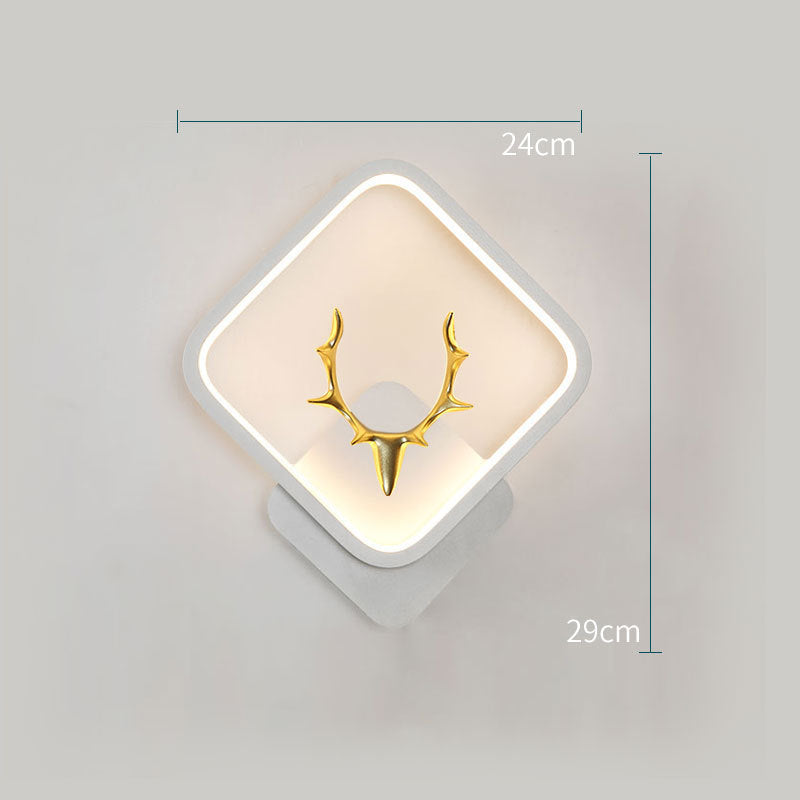 Art Deer Antler Wall Lamp Nordic Remote Control Dimmable Wall Lights My Store