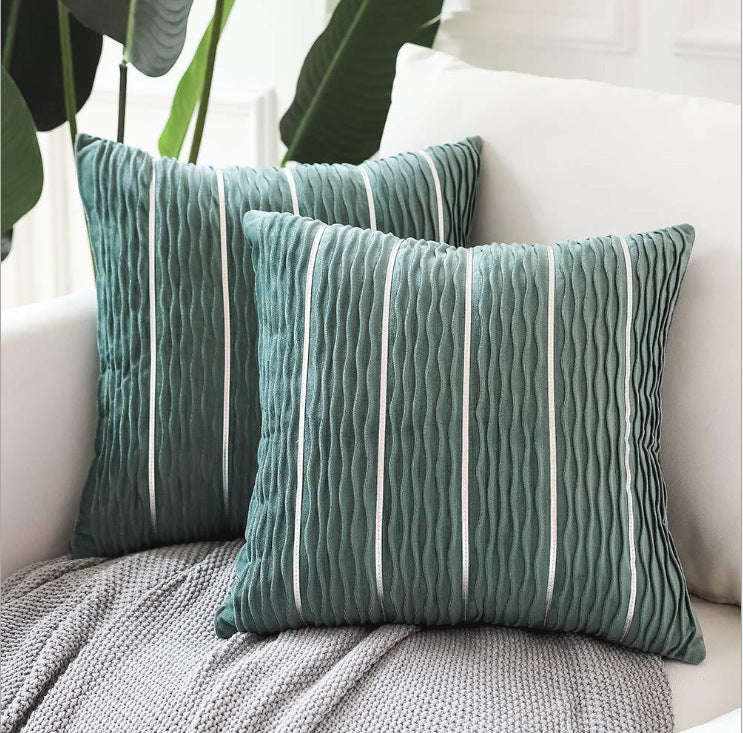 Simple Luxury Striped Velvet Pillow Cover Pillow Cushion Cover Pillow Case Covers for Sofa Flannel Velvet Sofa Cushion Cover My Store