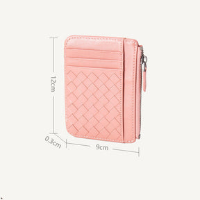 Ladies Card Holder Leather Ultra-Thin Woven Business Card Holder Card Holder My Store