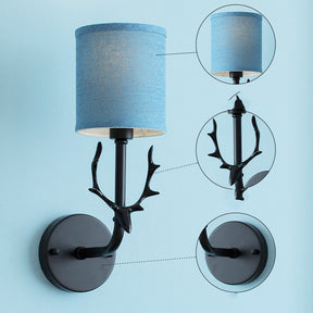 Modern Bedroom Bedside Aisle Wall Lamp Wrought Iron Antlers Living Room Hotel Lamps My Store