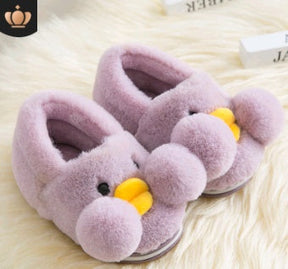 Winter cute cartoon kids cotton shoes for men and women baby shoes small yellow duck cotton slippers children My Store