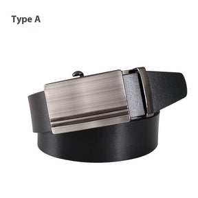 PU Classic Casual Business All-match Automatic Buckle Toothless Men's Belt My Store