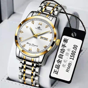 New Luminous Double Calendar Quartz Stainless Steel Waterproof Men's Watch With Watch My Store