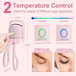 Eyelash Curler Portable Electric Heated Comb Eye Lash Long Lasting Eyelashes Curls Thermal Eyelash Curler Makeup Tools Heated Eyelash Curlers,Rechargeable Electric Eyelash Curler,Handheld Eyelash Heat My Store