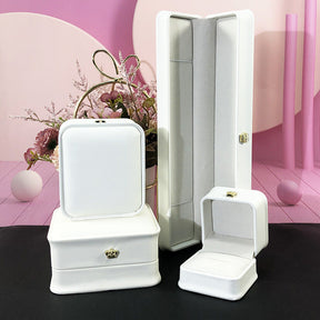 Waist Tight Crown Jewelry Box White My Store