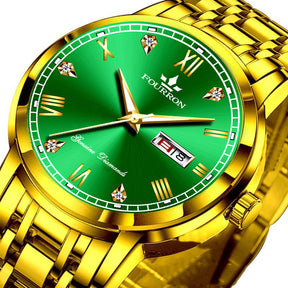 New Luminous Double Calendar Quartz Stainless Steel Waterproof Men's Watch With Watch My Store