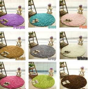 Fluffy Round Rug Carpets For Living Room Decor Faux Fur Carpet Kids Room Long Plush Rugs For Bedroom Shaggy Area Rug Modern Mat My Store