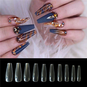 500 tablets of transparent natural color ballet fake nails My Store