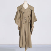 Cape Trench Coat For Women Fall Long My Store