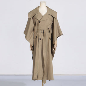 Cape Trench Coat For Women Fall Long My Store