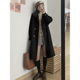 Women's Mid-length Woolen Coat Thickened Small My Store