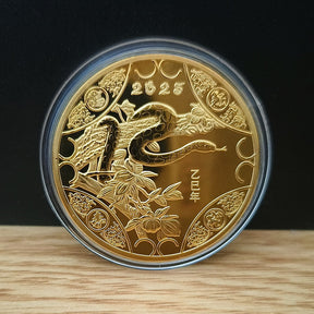 Snake Year Commemorative Medal Color Gold Plated Silver Plated My Store