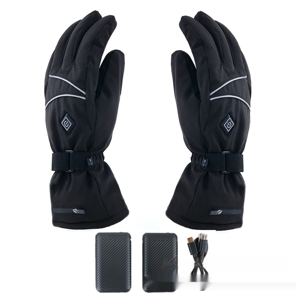 Electric Heating Gloves Lithium Battery Three-gear Temperature Control Warm My Store