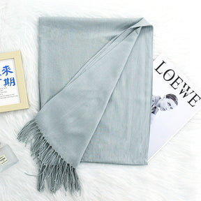 Annual Meeting Warm Cashmere Tassel Scarf My Store