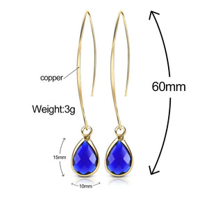 Simple Personality Crystal Water Drop Earrings My Store