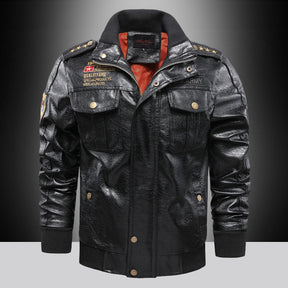 Leather Jacket Men's Stand-up Collar Slim Fit Short My Store