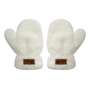 Fleece-lined Mittens Plush Autumn And Winter Warm Gloves My Store