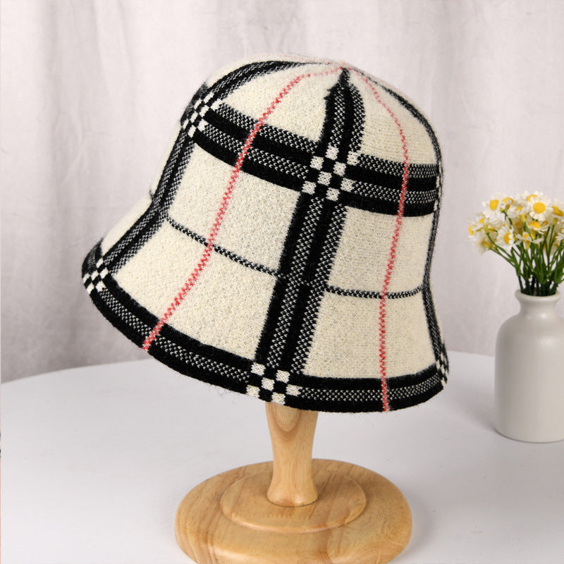 Plaid Stripes Bucket Hat Make Your Face Look Smaller My Store