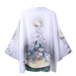 Loose Fitting Men's And Women's Quarter Sleeved Kimono Jacket My Store