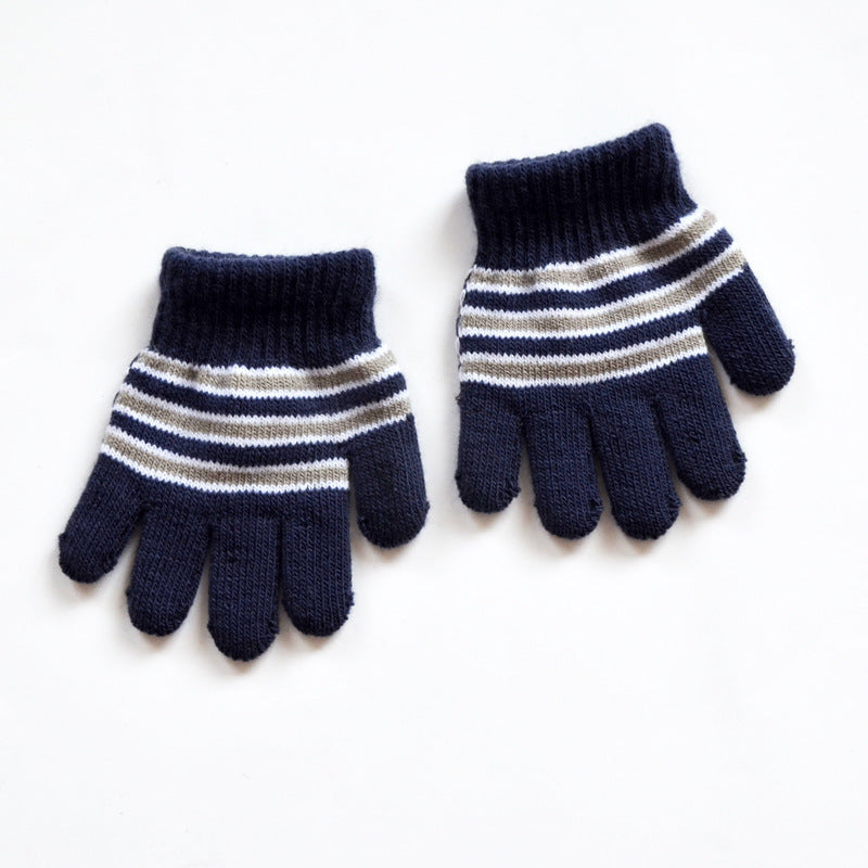 Autumn Winter Thermal Velvet Knitted Gloves My Store