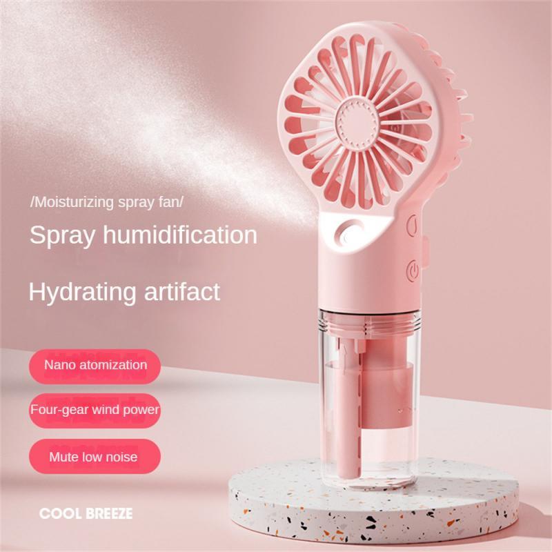 Strong Power Spray Humidification Small Mist Fan Humidification Usb Charging Portable Fan Icy And Refreshing Fan Water Supplement My Store