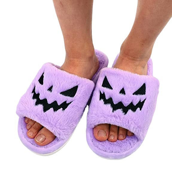 Halloween Shoes Winter Cute Warm Home Slippers Women My Store