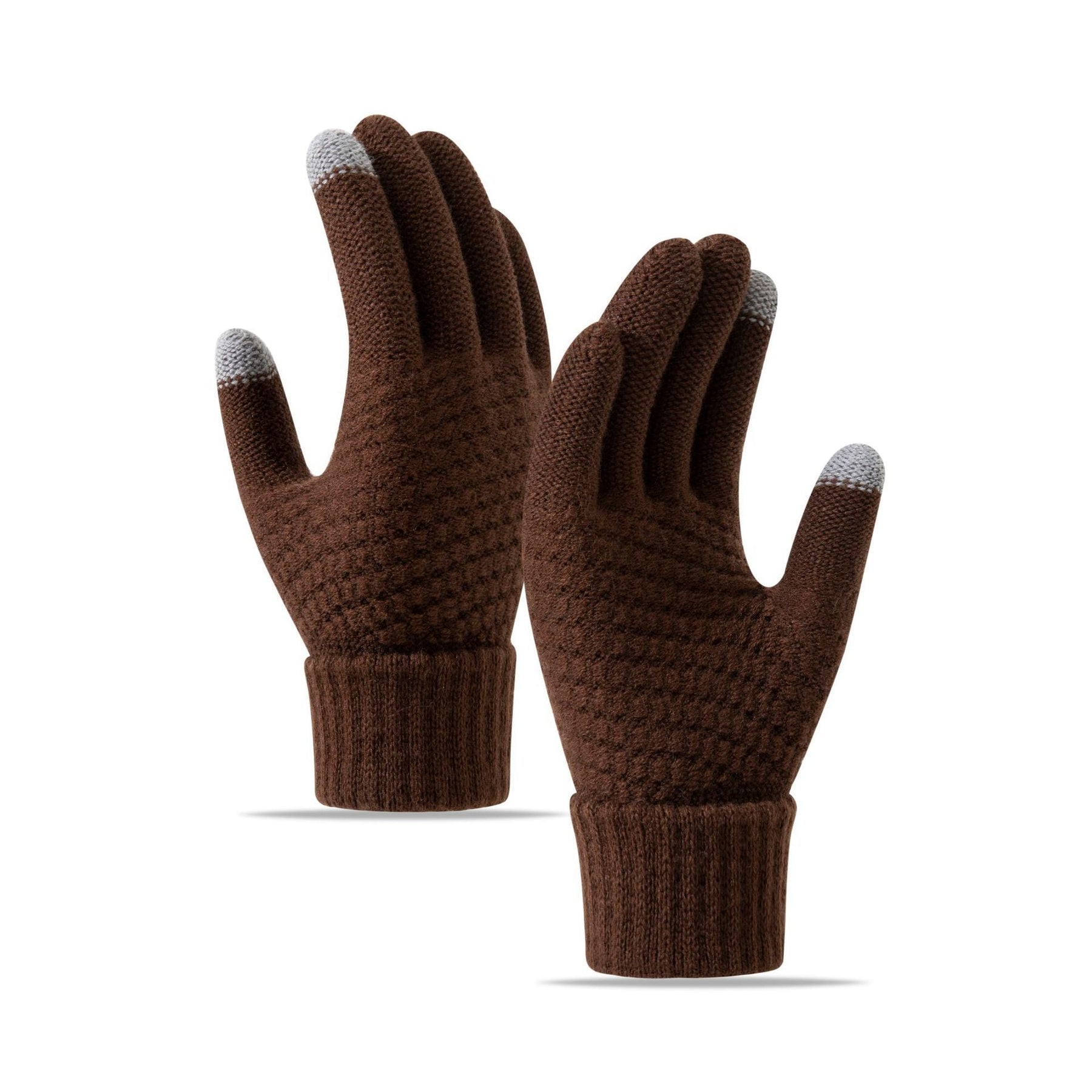 Fleece-lined Wind-proof And Cold Protection Cycling Knitted Warm Gloves My Store