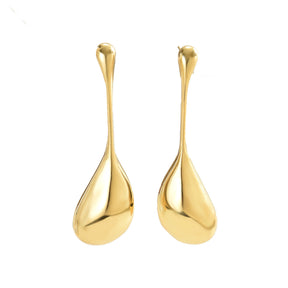 Fashion Geometry Pattern Water Drop Female Personalized Minority Irregular Design Versatile Earrings My Store