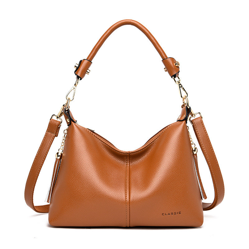 Soft Leather Mother Bag All-match One-shoulder Fashion Trendy Handbag My Store