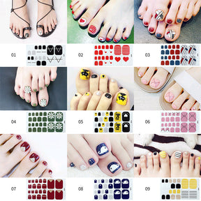 Nail Foot Sticker Cute Waterproof Foot Nail Sticker My Store