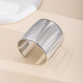 Fashion Wide Surface Alloy Bracelet Glossy My Store