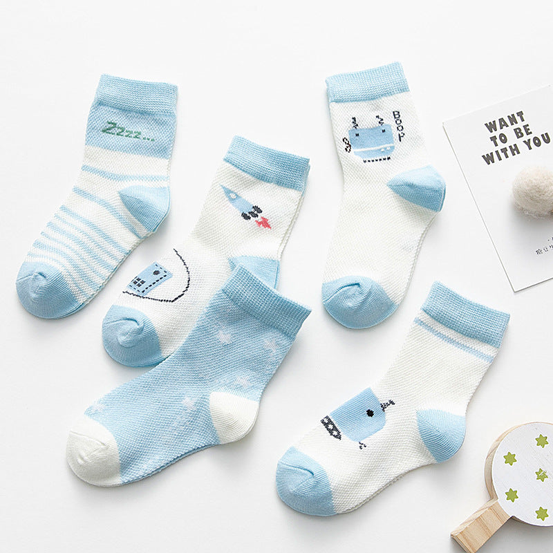 Cotton breathable male and female baby socks My Store