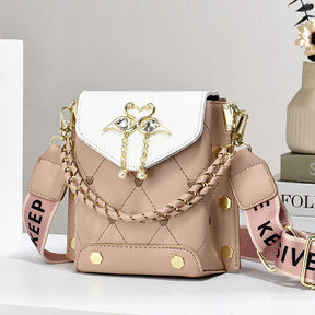 New Stylish Good Texture Shoulder Bag All-matching Western Style Pearl Chain Small Bag My Store