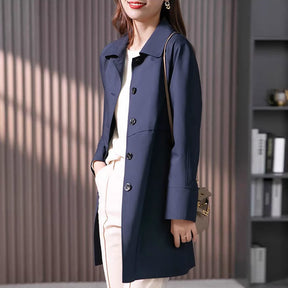 Women's Trench Coat Mid-length Fashionable Elegant Top Coat Overcoat My Store