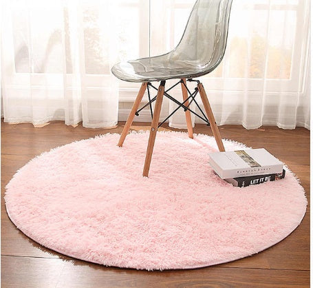 Fluffy Round Rug Carpets For Living Room Decor Faux Fur Carpet Kids Room Long Plush Rugs For Bedroom Shaggy Area Rug Modern Mat My Store