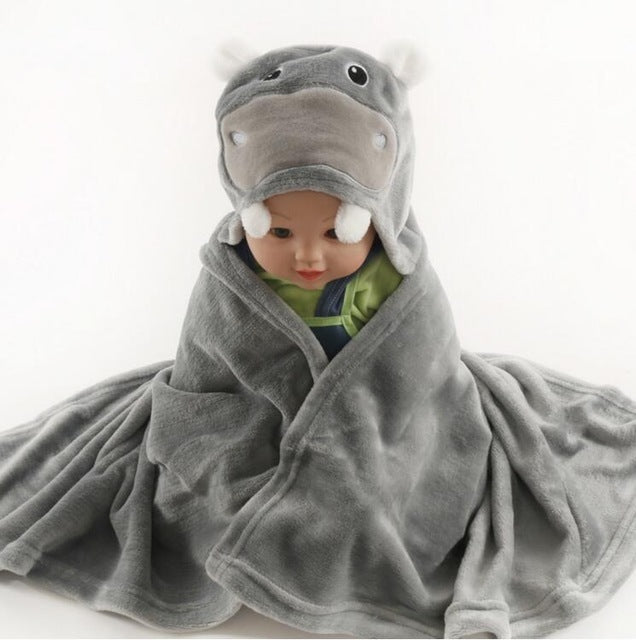 Baby fleece bath towel hooded towels bathrobe My Store