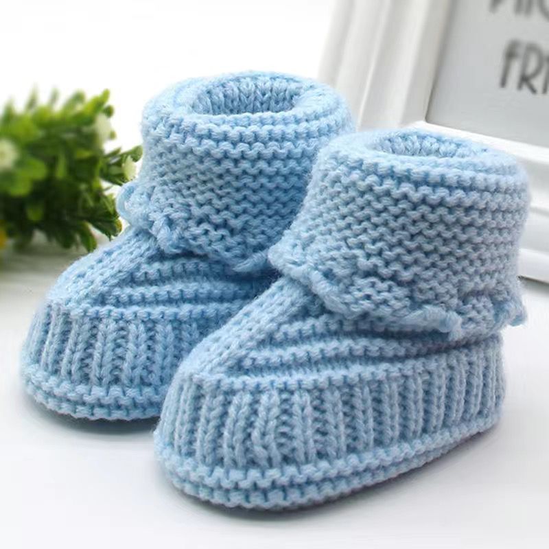 Male and female Babies Handmade Knitted Wool Soft Bottom Babies My Store