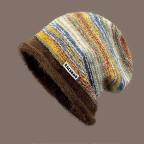 Cold-proof Warm Hipster Mixed Color All-match Bag Cap Pullover Hat Cap My Store