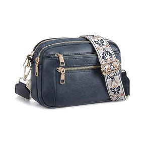 Cow Color Matching Multifunctional Zipper Crossbody Bag My Store