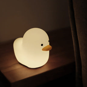 Nordic Cute Lovely Cartoon Dull Duck Led Night Light Silicone USB Charging NightLight Holiday Gifts Kids Room Bedside Bedroom My Store