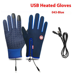 USB Electric Heating Heating Gloves Winter Outdoors Sports Skiing Warm Waterproof Non-slip My Store