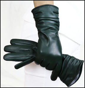 High-end Women's Sheepskin Gloves Leather Extended My Store