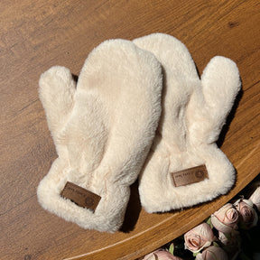 Fleece-lined Mittens Plush Autumn And Winter Warm Gloves My Store