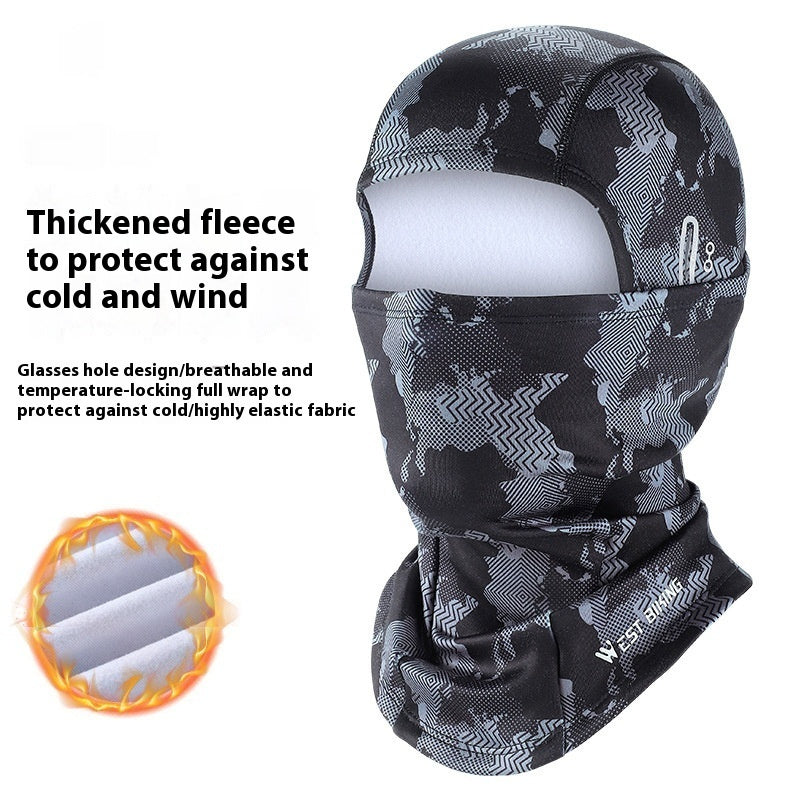 Bicycle Thermal Headgear Camouflage High Elastic Cold-proof Wind Mask My Store