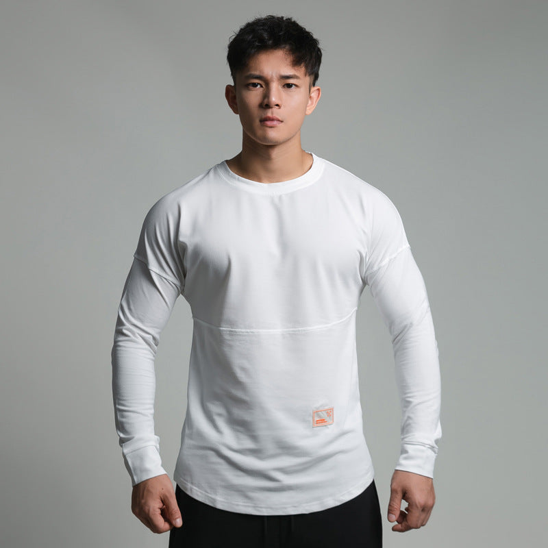 Men's Splice Solid Breathable Fitness Shirt My Store