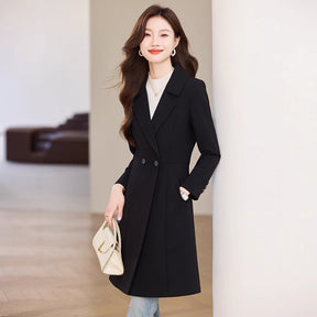 Black Suit Trench Coat Coat For Women Autumn My Store