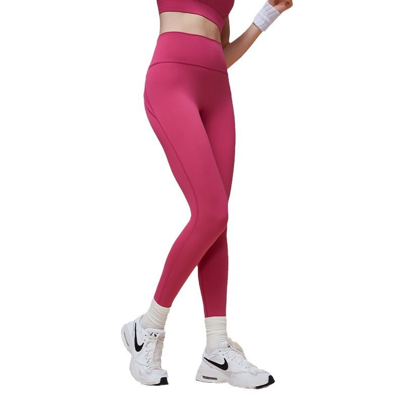 Cross Hip Lifting And Waist-slimming Upgrade High Waist Peach Sports Yoga Pants My Store