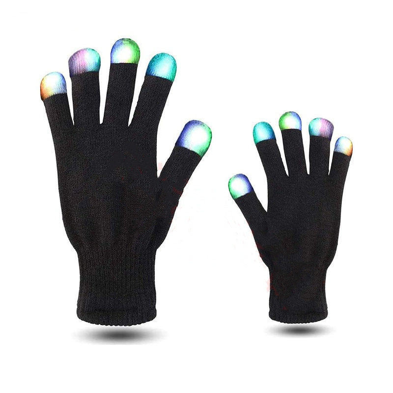 LED Colorful Luminous Magic Gloves Led Gloves Black My Store